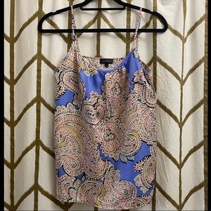 The Limited Purple and Multicolor Paisley Tank